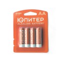 Батарейка AA LR06 1,5V alkaline 4шт. пальчик ЮПИТЕР	JP2101(уп 12 блистеров/48 шт)
