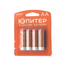Батарейка AA LR06 1,5V alkaline 4шт. пальчик ЮПИТЕР	JP2101(уп 12 блистеров/48 шт)