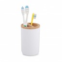 АКЦИЯ!!!Подставка для зубных щеток "Бамбук" белый (Альт) м8055