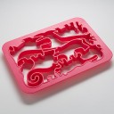 АКЦИЯ!!!Набор форм для печенья 10шт пластик. ЖИВОТНЫЕ розовая BE-4421
