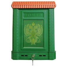 Ящик Почтовый "ПРЕМИУМ" с металическим замком (зеленый с орлом) 6026-00