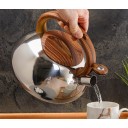 Чайник со свистком, нержавеющая сталь, 3,0 л, Daniks, индукция, зеркальный MSY-A010 -1/ 324660