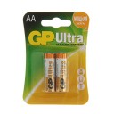 АКЦИЯ!!!Батарейка AA LR06 1,5V alkaline 2шт. пальчик GP Ultra 15AU-CR2 (блистер) 10633