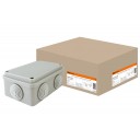 Коробка распаячная ОП 120х80х50мм, с крышкой IP55, 6вх. TDM SQ1401-0105