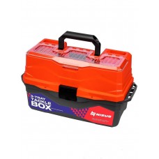 АКЦИЯ!!!Ящик для снастей Tackle Box трехполочный NISUS оранжевый/3/ MB-BU-11