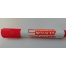 Маркер перманентный красный, круглый наконечник 3,0 мм Bohrer 41312312