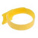 Стяжки-липучки для проводов 150х10х1,5мм (10 шт) ТУНДРА, желтый 9231311
