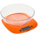 Весы кухонные электронные DELTA до 5кг с чашей оранжевые KCE-32