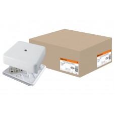 Коробка распаячная ОП 100х100х29мм с клем. колодкой, белая IP40 TDM SQ1401-0208