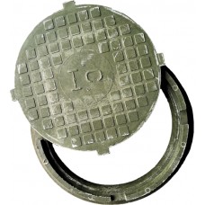 Люк 105Л круг ду-750 мм зеленый Полимер-композит (5 т)