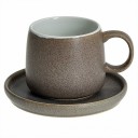 Набор Чайный керамический 2 предмета Ф19-102P/1 серый