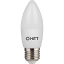 Лампа светодиодная E27-4000 9Вт C35 свеча нейтральный свет HiTT-PL 1010035