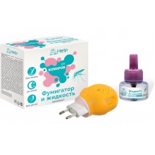 Комплект против комаров (жидкость 30ночей+фумигатор) ДЕТСКИЙ HELP 80523