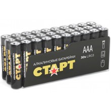 Батарейка AAA LR03 1.5V alkaline 30шт СТАРТ 19131