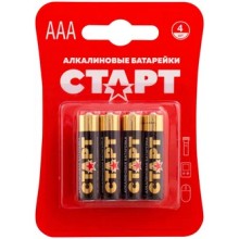 Батарейка AAA LR03 1.5V alkaline 4шт СТАРТ 19137